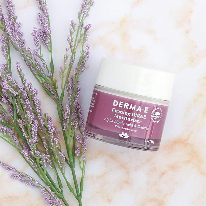Derma E Firm + lift, DMAE Moisturizer Alpha Lipoic Acid & C-Ester, 2oz (Pack of 4)
