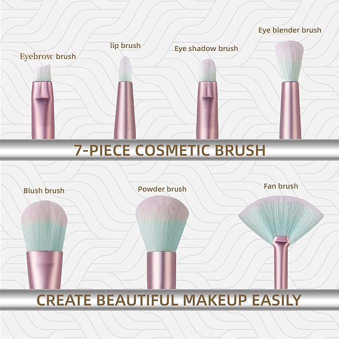 Makeup Brush Set Pink Glitter,Unicorn Foundation Sparkles Cute Fan Powder Blush Lip Highlight Eye shadow Eyebrow Makeup Brushes Set with Liquid and Case for Girls Teen Kids Gift Present