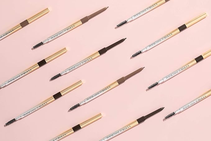 Physicians Formula Eyebrow Retractable Slim Definer Brow Pencil, Taupe Brown, Dual-Sided Brow Brush, Fine Tip, Shapes, Defines, Fills Brow Makeup | Dermatologist Tested, Clinicially Tested