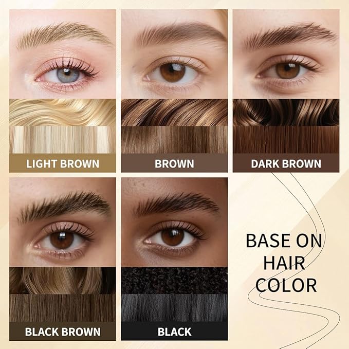 Microblading Eyebrow Pencil,2-in-1 Dual-Ended Eyebrow Pen with 2 Tip brow pen and Precise Brush-Tip,Brow Pen for Natural Waterproof and Long-Lasting Brows (Light brown)