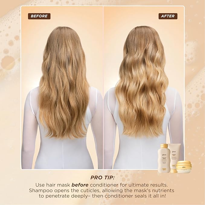 Gisou Honey Gloss Ceramide Therapy Hair Mask Mini – Deep Repair & Hydration with Mirsalehi Honey, Ceramides & Hyaluronic Acid, 2.5 Fl Oz