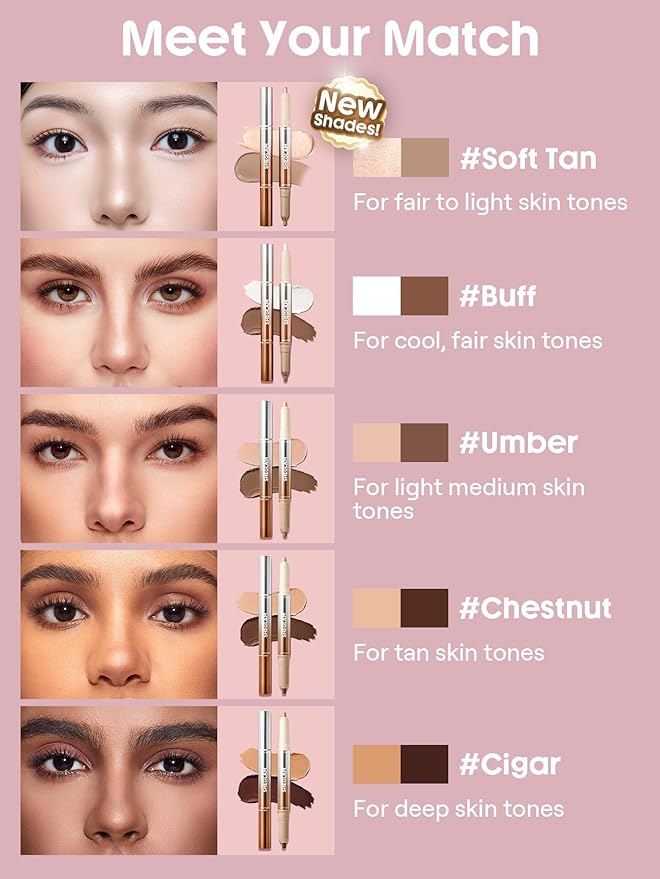 SHEGLAM Fine Line 2-in-1 Nose Contour & Highlight Pen-05 Soft Tan