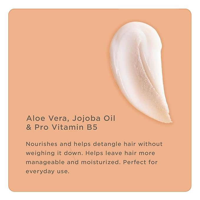 Hairitage Gentle Daily Moisture Conditioner Split End + Bond Strengthening for Dry, Damaged Hair with Jojoba Oil - Anti-Frizz, Hydrating, Ultra-Mild + Rich, Color Safe, Cherry + Amber Scent,13 fl. oz.