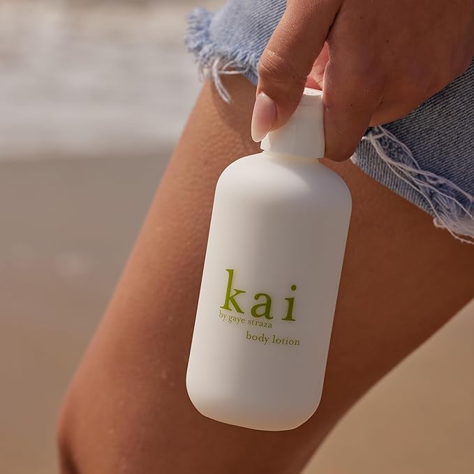 kai body lotion - shea butter, extracts of cucumber, comfrey and ivy, scented with the fresh, clean signature fragrance & rose absolute, vegan, cruelty free, made in the usa. 8 Fl Oz.