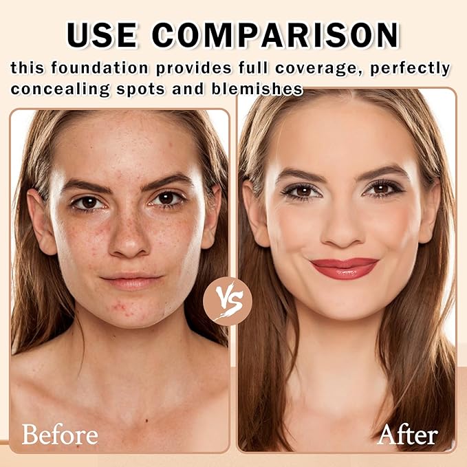 Airbrush Foundation for Mature Skin Airbrush Flawless Setting Spray Long Lasting Full Coverage Foundation Makeup-（01 Natural）