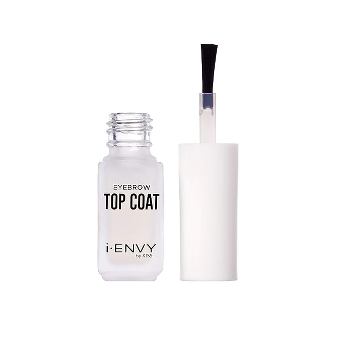 i-ENVY by KISS Eyebrow Sealer, Clear Eyebrow Setting Topcoat for Perfect Brows, 24 Hour Long Lasting Waterproof, Smudge-Proof, Sweat-Proof for Extreme Hold, Non-Glossy Finish with Brush Applicator