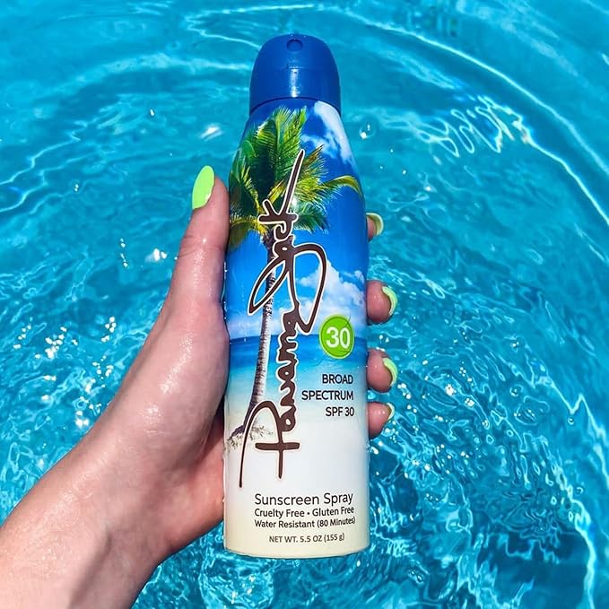 Panama Jack Continuous Spray Sunscreen - SPF 30, Broad Spectrum UVA/UVB Protection, PABA, Paraben, Gluten & Cruelty Free, Water Resistant (80 Minutes), 5.5 OZ (Pack of 12)