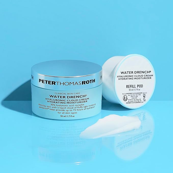 Peter Thomas Roth | Water Drench® Hyaluronic Cloud Cream Hydrating Moisturizer Refill Pod | Hyaluronic Acid Cream For All Skin Types, Line-Smoothing, Fragrance-Free