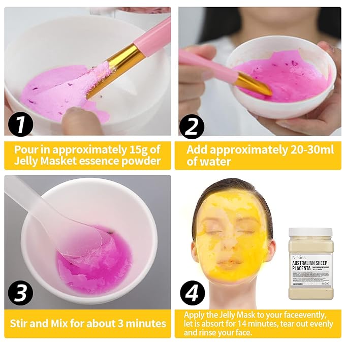 Hydro Jelly Masks for Facials, Jelly Mask Powder, Esthemax Hydro Jelly Mask, Moisturizing& Hydrating 23 Fl Oz (australian sheep)