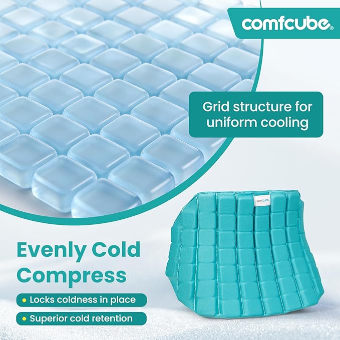 Ice Pack for Back Pain Relief, 2 Hours Long Lasting Cold Reusable Lower Back Ice Wrap, FSA Eligible, Flexible Cold Pack for Lower Lumbar Pain, Sciatica, Herniated Disc, Surgery Recovery