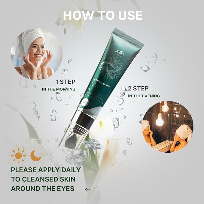 Lifting Power Eye Fluid – Eyelid Lifting Treatment for Hooded Eyes & Fine Lines – Multi-Peptide Eye Serum with Ceramide NG, Hyaluronic Acid & Palmitoyl Tripeptide-1 – 0.5 fl oz / 15 ml