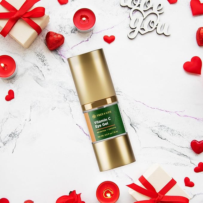 Anti-Aging Eye Treatment Gel Cream to Hydrate Dark Circles and Reduce Puffiness, Bags and Wrinkles, Vitamin C