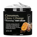 Essentially KateS Cinnamon Clove Orange Warming Foot Cream 8 oz – Moisturizing Foot Cream for Dry Cracked Feet, Softening Heel Repair Lotion, Soothing Foot Care