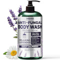 Antifungal Body Wash with Lavender Essential Oil |1% Tolnaftate Chamomile Soap for Ringworm, Jock Itch & Athlete’s Foot | Medicated Itch & Odor Relief Body Wash with Calming Effect | 16.9 oz