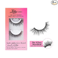 Lilly Lashes 3D Self Adhesive Eyelashes, No Lash Glue Needed, Body Heat Activated Press on Lashes, Reusable Self Adhesive Eyelashes Up to 5x, Easy to Apply & Remove (TrendSetter)