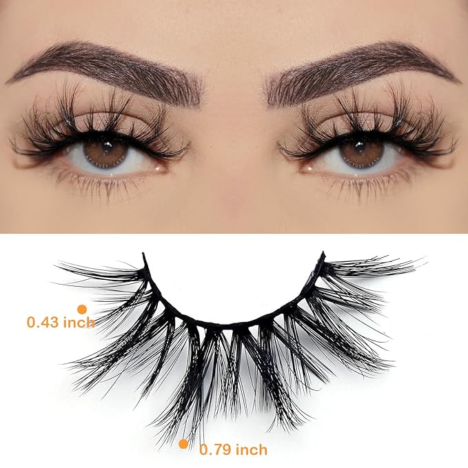 APCYUST Lashes Mink Bulk 30 Pair Wholesale Lashes 5D Fluffy Eyelashes Wholesale Faux Mink Eyelashes Natural Medium Length Fake Lash with Portable Pack (Clusters 30 Pairs)