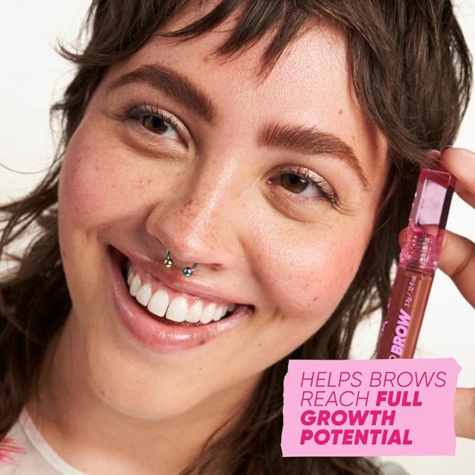 Kosas Air Brow Tinted Eyebrow Gel – Volumizing Brow Gel with Flexible Long-Lasting Hold, Medium Chocolate Brown