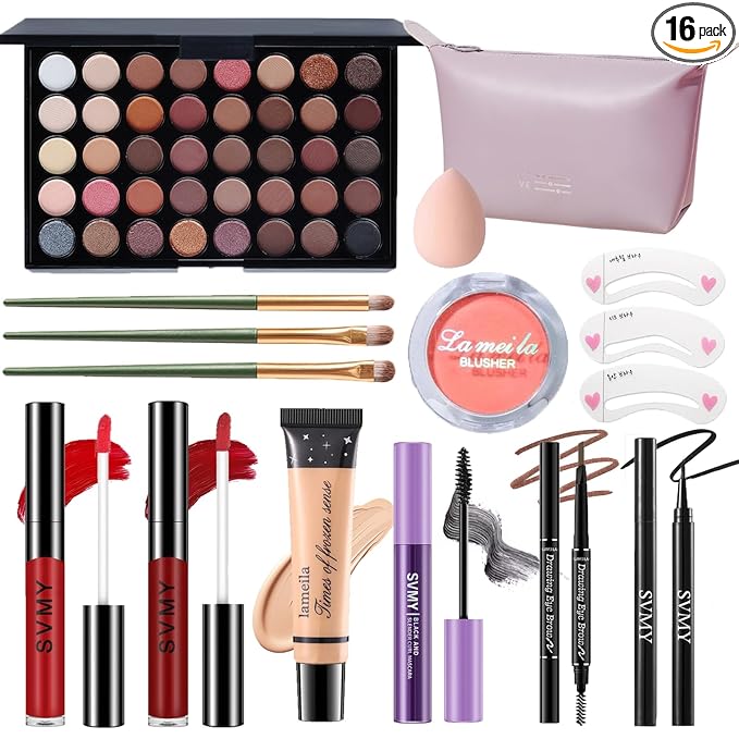 Makeup Set for Women, Makeup Full Kit for Beginners & Professionals, Travel Make up Set for Teens & Adults, Make up Gift Set for Girls, Eyeshadow Palette, Lip Gloss