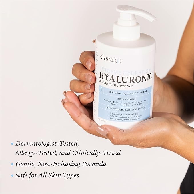 Elastalift Hyaluronic Acid Moisturizer Body Lotion | Anti Aging Skin Care Body Cream & Face Lotion Diminishes Look Of Wrinkles, Sagging Skin, Crepey Skin, Cellulite, Stretch Marks, & Dry Skin, 2-Pack