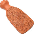 QUBA LINEN Pumice Stone for Feet – 2-Sided Terra Cotta Foot Scrubber, Natural Callus Remover for Dry Skin & Rough Heels, Cracked Heels – Pedicure Exfoliator for Feet Hands Body
