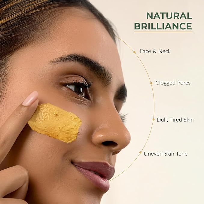 Wild Turmeric Face Cleanser 2.6 oz -Brightening Powder Face Wash with Papaya Enzymes - Sulfate-Free, Vegan Cleanser - Promotes Glow & Clarity