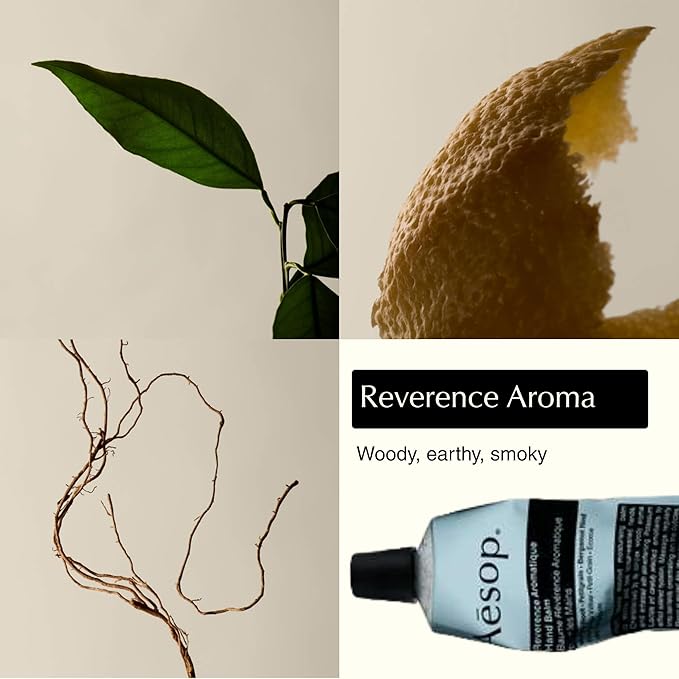 Aesop Hand Balm Set – Resurrection, Reverence & Eleos Hand Cream Trio– Deeply Nourishing Botanical Hand Care with Citrus, Woody & Herbaceous Aromas | 2.4 oz each Travel Size