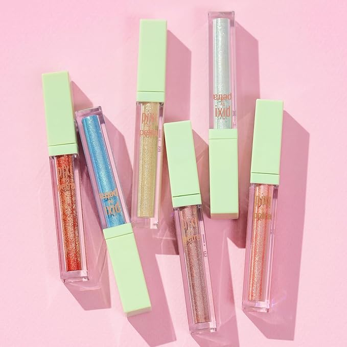 Pixi Beauty Liquid Fairy Lights | Light Reflecting Glitter Eyeshadow | Super Sparkles Eyes For Ethereal Look | Vegan & Cruelty-Free | 0.18 oz/5g