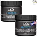 Mountaineer Brand Natural Moisturiser with Fresh & Natural Scent | Bald Head Care for Men | Non-Greasy Scalp and Face Balm | Made in West Virginia | Protect | 2 Pack | 2oz