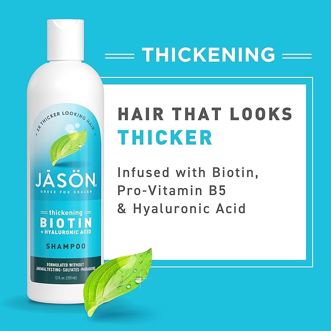 Jason Thickening Biotin Shampoo, 12 Oz