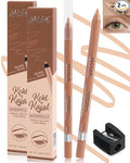 Nude Beige Water Line Gel Eyeliner Pencil-2Pcs Waterproof Longlasting Cream Eye Liner Waterline Brightener Pen,Smooth Easy-to-Sharpen Pencil with Sharpener,Thanksgiving Eye Makeup Gift Set for Girl