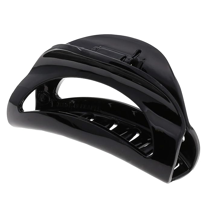 Camila Paris CP1564 French Hair Clip for Women Black Small Girls Hair Claw Clips Jaw Fashion Durable Styling Hair Accessories for Women, Strong Hold No Slip Grip, Made in France