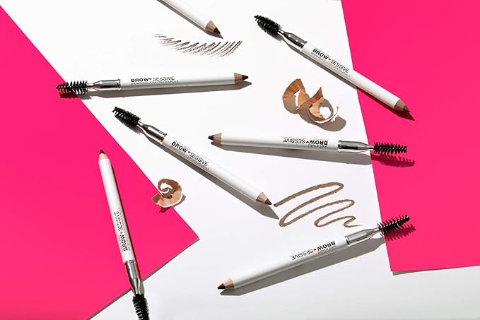 wet n wild Brow-Sessive Brow Pencil, Ultra-Precise Dual Ended Spoolie Brush for Perfect Buidlable Blendable Shaping, Natural Lasting Shades for Every Brow, Cruelty-Free & Vegan - Taupe(Packaged)