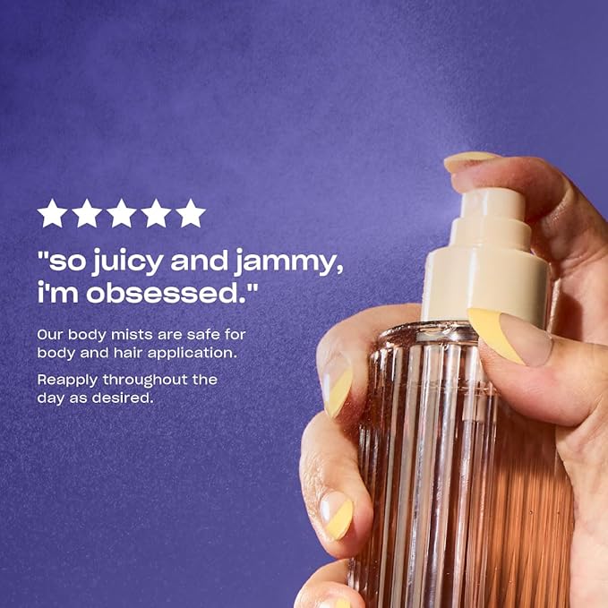 Snif Berry Styles Body Mist 2.5oz, Fruity Gourmand Fragrance Mist for Body & Hair, Blueberry, Raspberry & Vanilla, Clean, Vegan, Cruelty Free