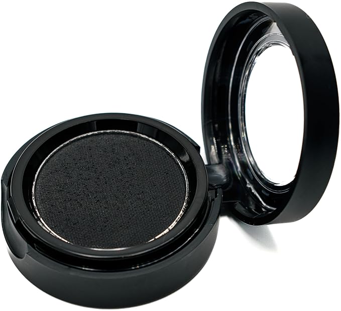 Pure Ziva Black Matte Cake Eyeliner & Pressed Eyeshadow, Water Activated Powder; Gluten & Cruelty Free