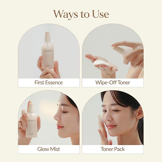 LU'PIUM Extreme Skin Elixir - Hydrating Ampoule Mist for Moisture Balance, Soothing Care for Dry Sensitive Skin, Vegan Hydrating Essence Facial Spray (100ml, 3.38 fl.oz.)