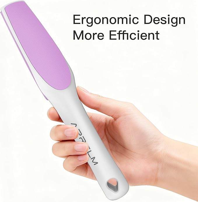 APRELM 3-Sided Nano Glass Foot File, 3-in-1 Coarse/Medium/Fine Foot Callus Remover, Professional Callus Remover for Feet Hard Skin Smooth Polishing (Pink)