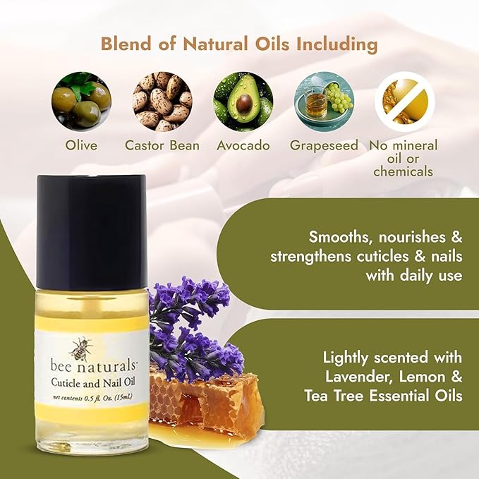 Bee Naturals Nail & Cuticle Oil 0.5 oz. (Nail & Cuticle Oil(Duo))