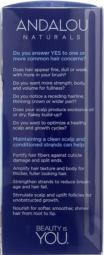 Andalou Naturals Age Defying Hair Thinning Treatment System, 3 Piece Kit