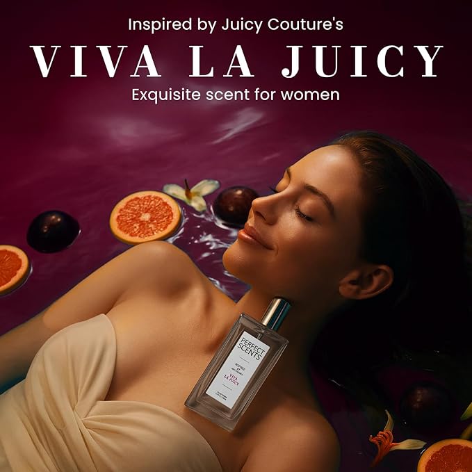 Perfect Scents Fragrances, Inspired by Juicy Couture’s Viva La Juicy, Women’s Eau de Toilette, CLEAN, Vegan, Paraben-Free, Phthalate-Free, Never Tested on Animals, 3.4 Fluid Ounces