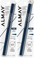 Almay Conditioning Liquid Eyeliner, Longwearing, Waterproof, Hydrating, 30 Navy, 0.03 fl oz. (Pack of 2)
