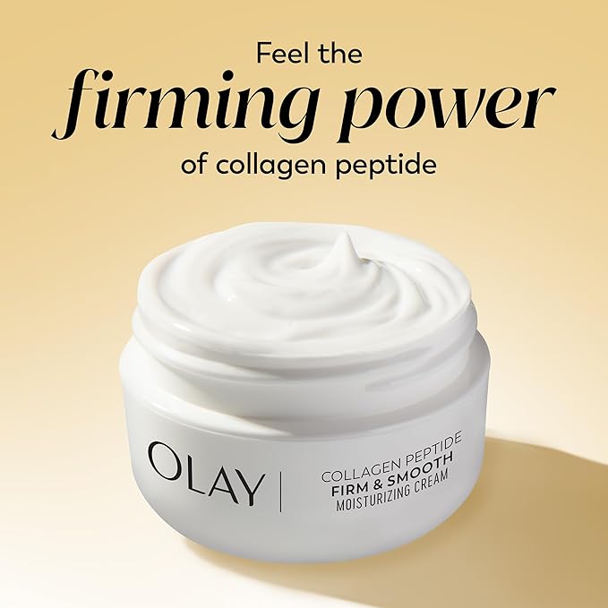 Olay Regenerist Radiance Collagen Peptide Face Moisturizer, Firming and Smoothing Anti Aging Face Cream, Fragrance Free Daily Facial Moisturizer for Hydration, Elasticity, and Wrinkle Appearance, 2 Oz