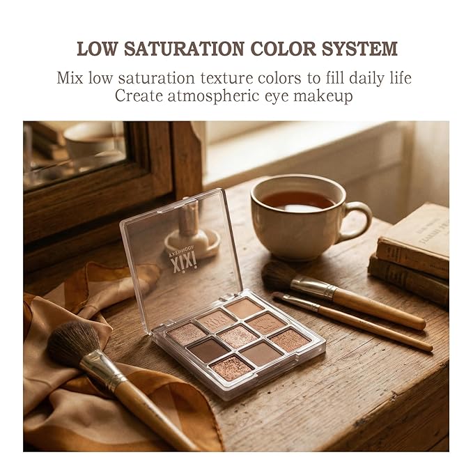Nude Eyeshadow Palette, Color Eyeshadow Palette, Highly Pigmented, Blendable for Vibrant Everyday Looks Smokey Eyes,Neutral to Warm Tones, Versatile Matte Shimmer Shades (XI01 Autumn Mist)