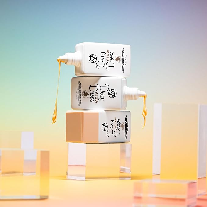 W7 Dewy Glow Drops - Liquid Highlighter Drops For Glowing Skin & A Radiant Finish