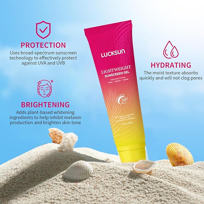 Tinted Sunscreen for Face, Broad Spectrum SPF 50+ Sunscreen Lotion - Lightweight, Water-Resistant Daily Moisturizer for Face & Body, Travel Size Sunscreen, Daily Protection, 1.7fl.oz
