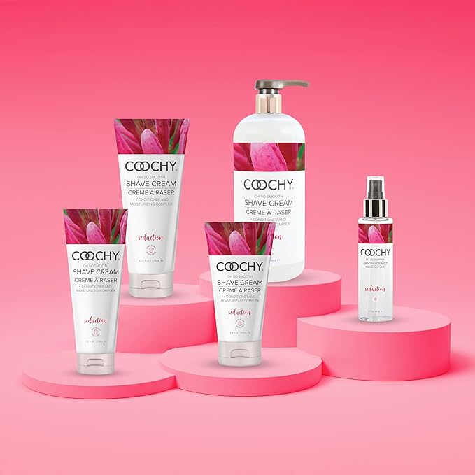 Coochy Fragrance Mist Body Spray - No Alcohol, Paraben-Free, Organic - Gentle, Refreshing Boost of Scent in Skin & Hair - Infused w/Honkeysuckle, Fruity Twist & Honey - Seduction, 4floz/118ml