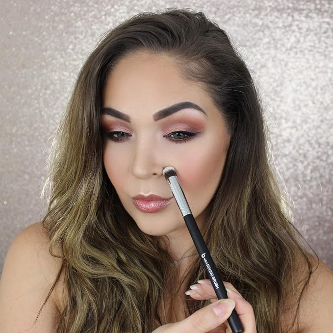 Mini Kabuki Makeup Brush Set – Beauty Junkees 5pc Professional Eyeshadow Make Up Brushes; Blending, Concealer, Contour Highlighter, Smudging Eye Shadow Cosmetics Affordable Cruelty Free