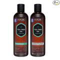 HASK Tea Tree Oil & Rosemary Invigorating Shampoo + Conditioner Set | Refreshes Scalp, Soothes, Sulfate-Free, Paraben-Free, Gluten-Free, Color Safe | 12oz each