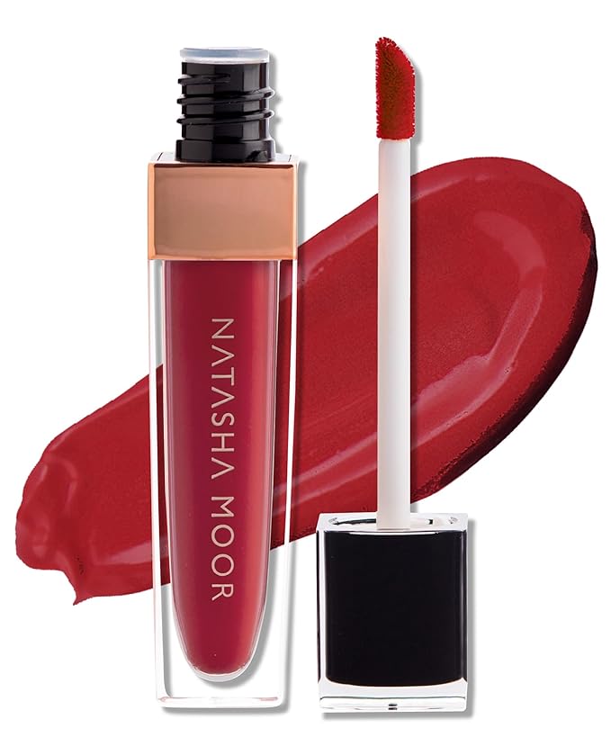 NATASHA MOOR: Molten Matte Liquid Lipstick - Long-Lasting, Hydrating, Matte Finish with Moisturizing Vitamin E - Waterproof, Kiss-Proof, Cruelty-Free - 12-Hour Stay Power - SURVIVOR