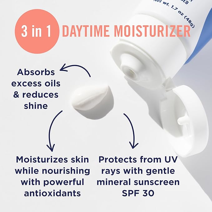 PanOxyl AM Oil Control Moisturizer, NEW Sheer Formula, Absorbs Excess Oil and Reduces Shine, with Mineral Sunscreen for Acne Prone and Oily Skin - SPF 30-1.7 oz (Pack of 2)