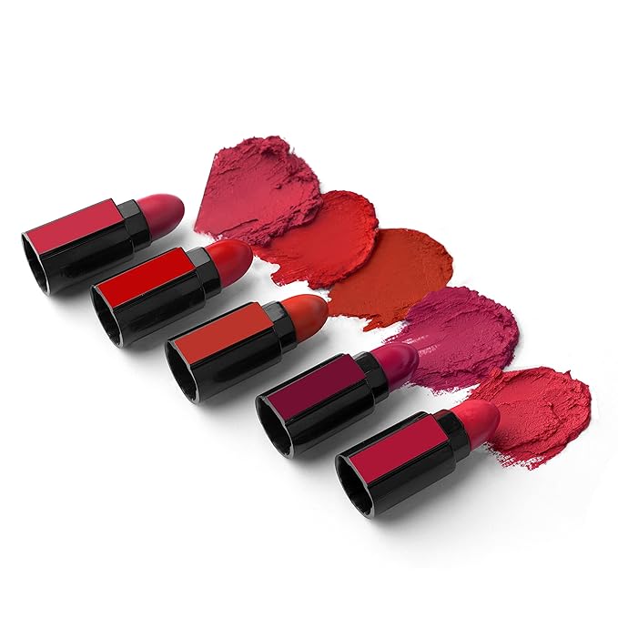 RENEE Fab 5 5-in-1 Lipstick 7.5gm| Five Shades In One| Long Lasting, Matte Finish| Non Drying Formula with Intense Color Payoff| Compact & Easy to Use